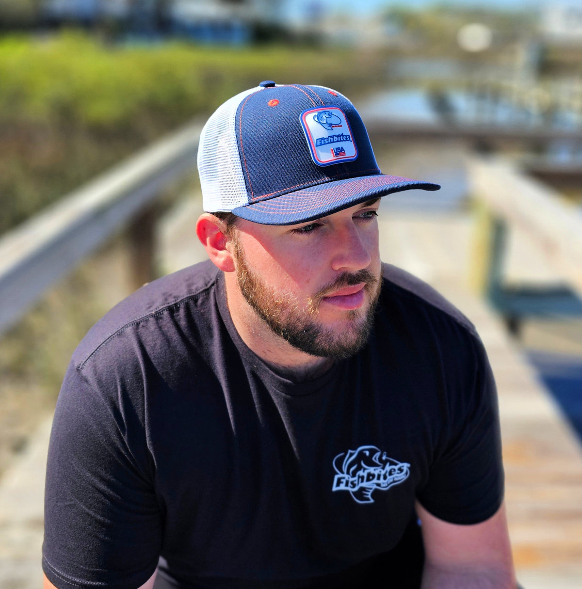 Fishbites® RWB American Patch Hat