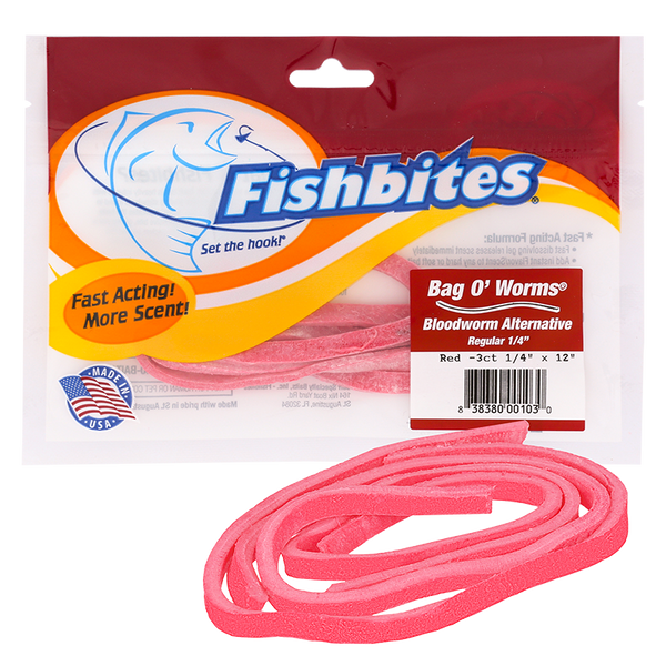 blood worm fish hooks Fishbites® Fish’n Chunks