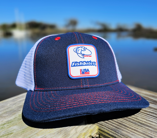 Fishbites® RWB American Patch Hat