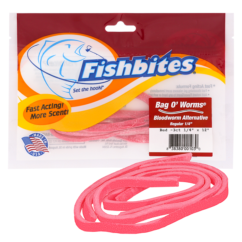 Fishbites Bag O'Worms Bloodworm Alternative Saltwater Bait
