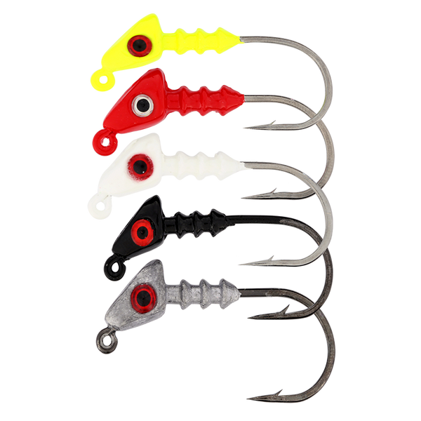 fish head lure Spin thumping vibration Fishbites Fight Club Jig Head