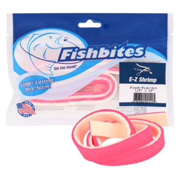Fishbites 0088 E-Z Shrimp Saltwater Long Lasting Bait, 2-Pack, Hot