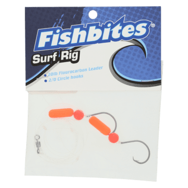 Fishbites® Surf Rigs - Orange Circle Hook Floating Rig