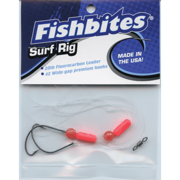 Fishbites® Surf Rigs - Orange Circle Hook Floating Rig