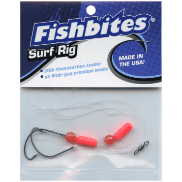 Fishbites® Surf Rigs - Orange  Khale Hook Floating Rig