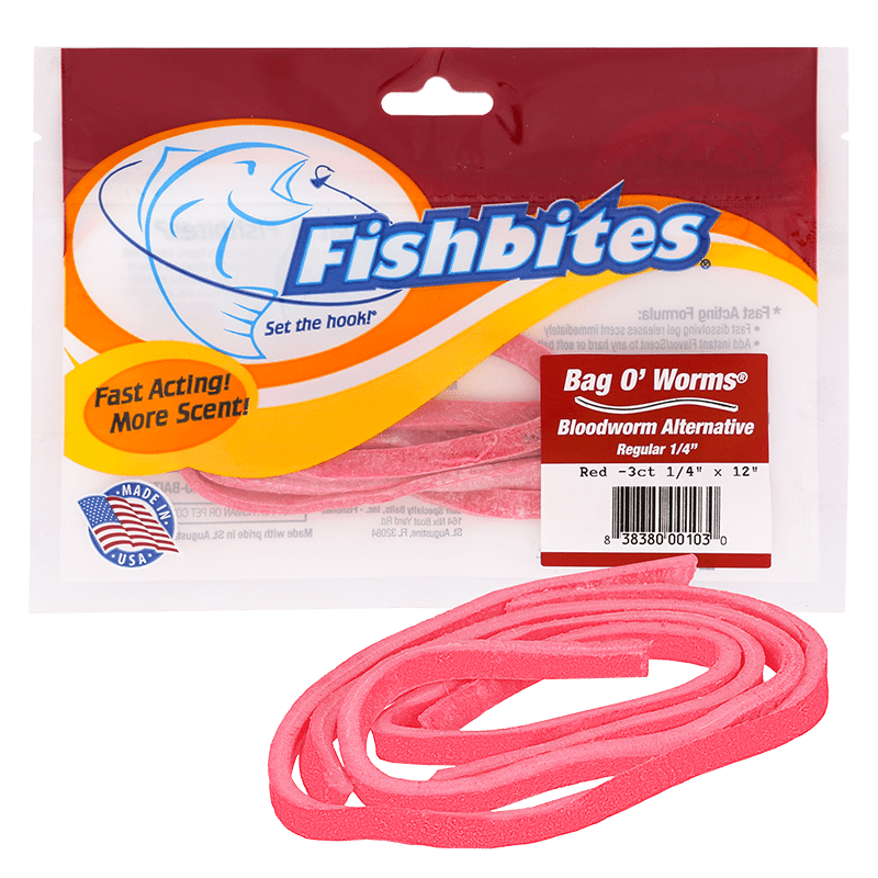 Fishbites Bag O' Worms® – Fast Acting Bloodworm - Fishbites