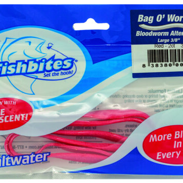 838380001054 Bag O' Worms Bloodworm 3/8" Red Longer Lasting