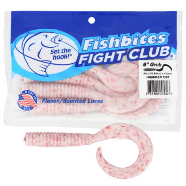 Fishbites Fight Club® Lures 6" Grub